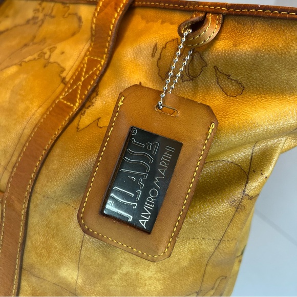 Auth Alviero Martini Geo Collection 1A Classe Travel Tote Vintage Large Bag - Picture 9 of 17